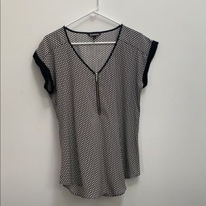 Black and white Express blouse